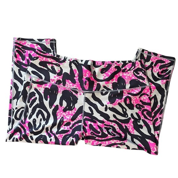 UNDER ARMOUR Plus Size Heatgear High-Waist Print Capri Leggings 3X - Picture 6 of 8